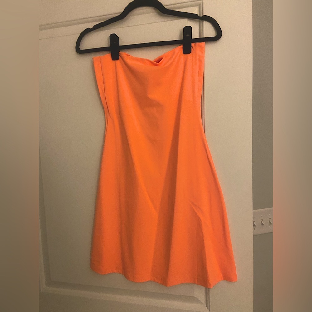 Susana Monaco - Revolve bright orange tube dress. Easy summer coverup or casual